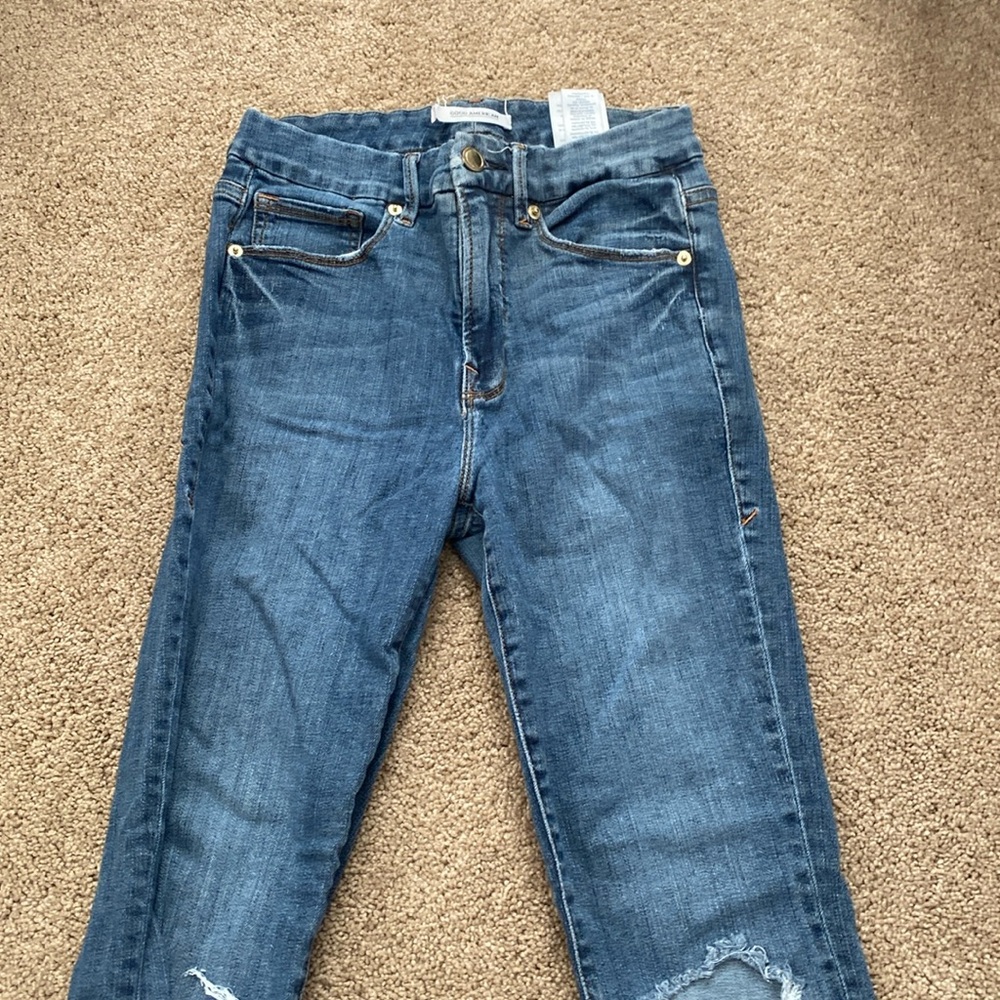 good american skinny jean good legs 4/27 medium wash